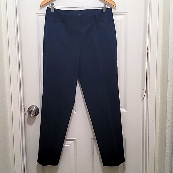 TALBOTS HERITAGE WOMEN'S STRAIGHT LEG DRESSING PANTS DARK BLUE SIZE 8 - Picture 2 of 6